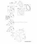 Part Location Diagram of 224883 Briggs and Stratton Screen-Rotating